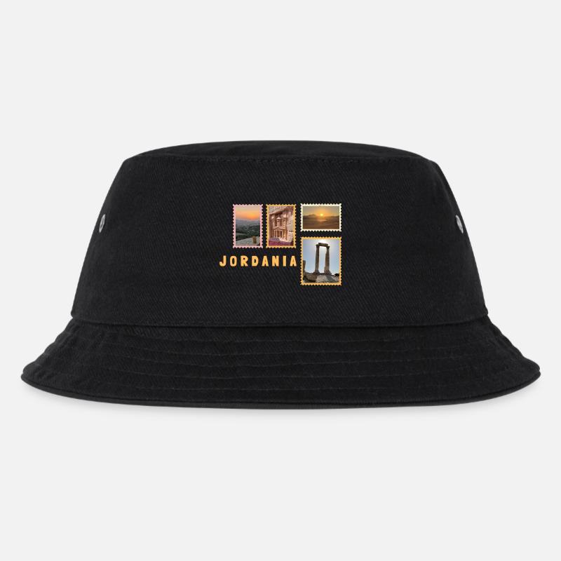 Jordanien Collage - Kinder Bucket Hat - Schwarz