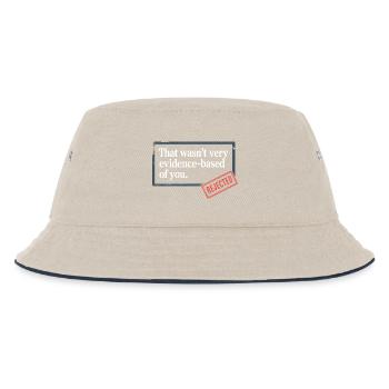 That Wasn't Evidence-Based Medizin Labor Nerd Arzt - Kinder Bucket Hat - Natur/Navy - Vorne