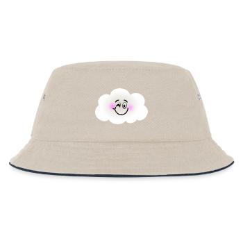 Glückliche Wolke - Kinder Bucket Hat - Natur/Navy - Vorne