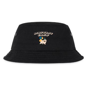 Birthday Crew - Kinder Bucket Hat - Schwarz - Vorne