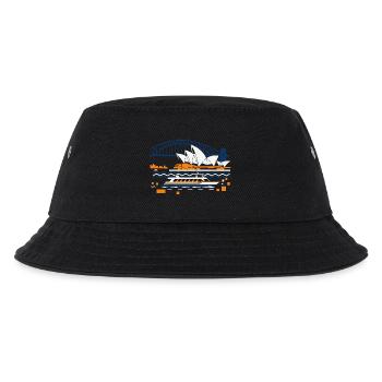 Sydney Opera Harbour Bridge Skyline - Kinder Bucket Hat - Schwarz - Vorne