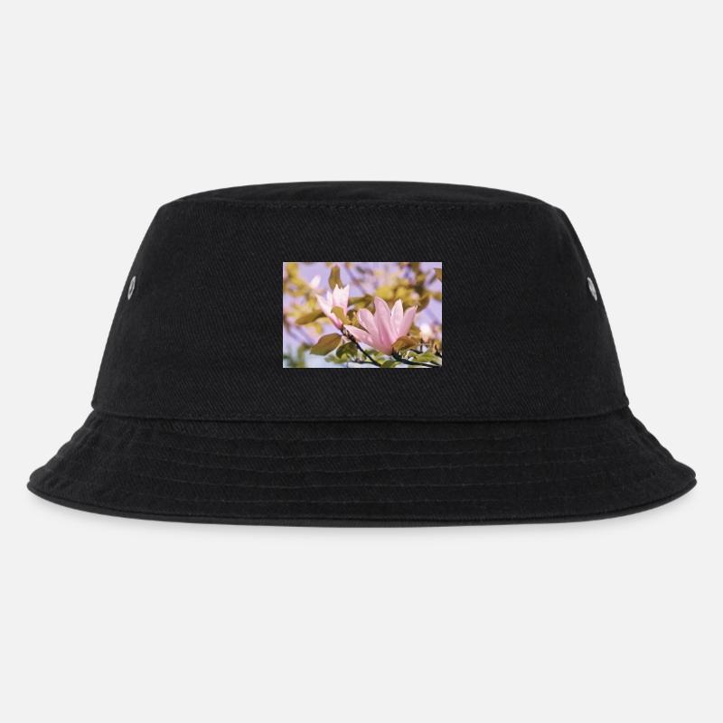 Pink Magnolia Bloom Mist - Kinder Bucket Hat - Schwarz