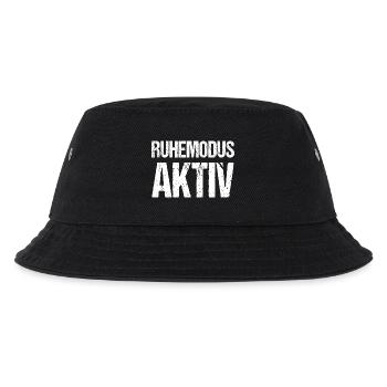 Ruhemodus aktiv Lustiger Spruch - Kinder Bucket Hat - Schwarz - Vorne