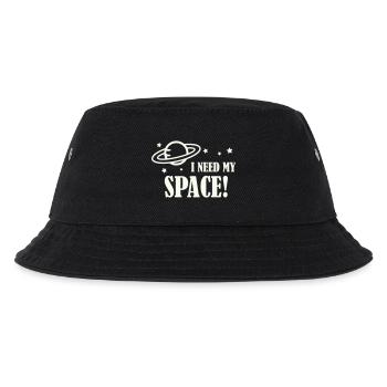 Ich brauche meinen Weltraum! - Kinder Bucket Hat - Schwarz - Vorne