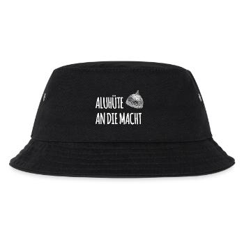 Aluhüte An Die Macht - Kinder Bucket Hat - Schwarz - Vorne