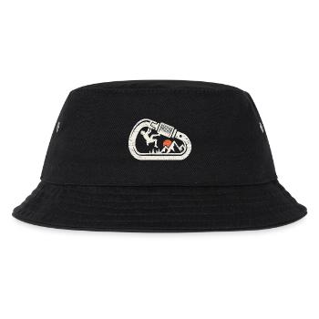 Climbing Bouldering Rock Climbing Carabiner - Kids’ Bucket Hat - black - Front