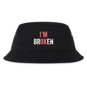 I'm OK I'm Broken - Kids’ Bucket Hat - black - Front