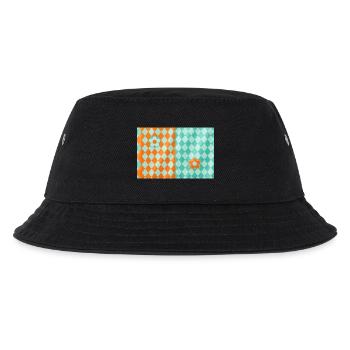Harlekin-Petal-Duo - Kinder Bucket Hat - Schwarz - Vorne