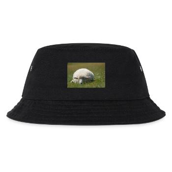Resting sheep in the grass - Kids’ Bucket Hat - black - Front