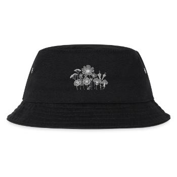 Blossoms Silhouette Floral Contours - Kids’ Bucket Hat - black - Front