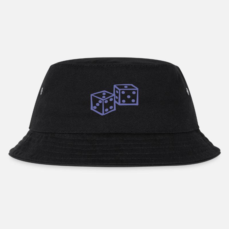 Wuerfel - Kinder Bucket Hat - Schwarz
