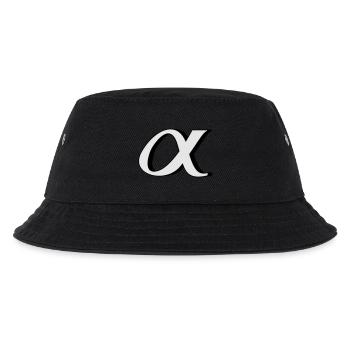 alpha - Kinder Bucket Hat - Schwarz - Vorne