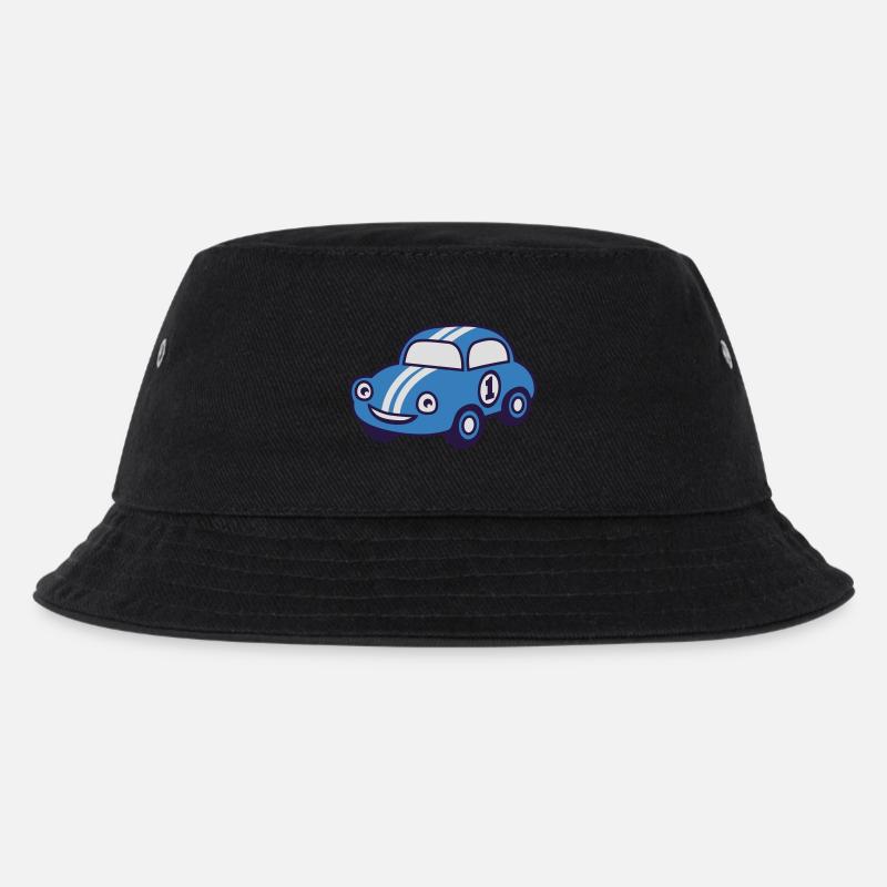 racing car - Kinder Bucket Hat - Schwarz