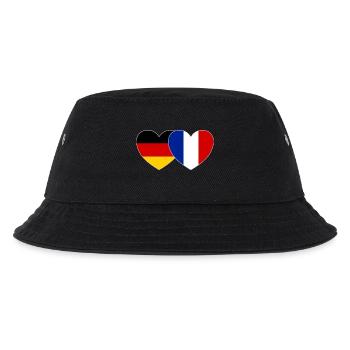 Allemagne France Drapeau Cœur - Bob Enfant - noir - Devant