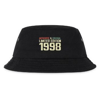 1998 Geburtstagsgeschenk 1998 Jahrgang 1998 Retro - Kinder Bucket Hat - Schwarz - Vorne