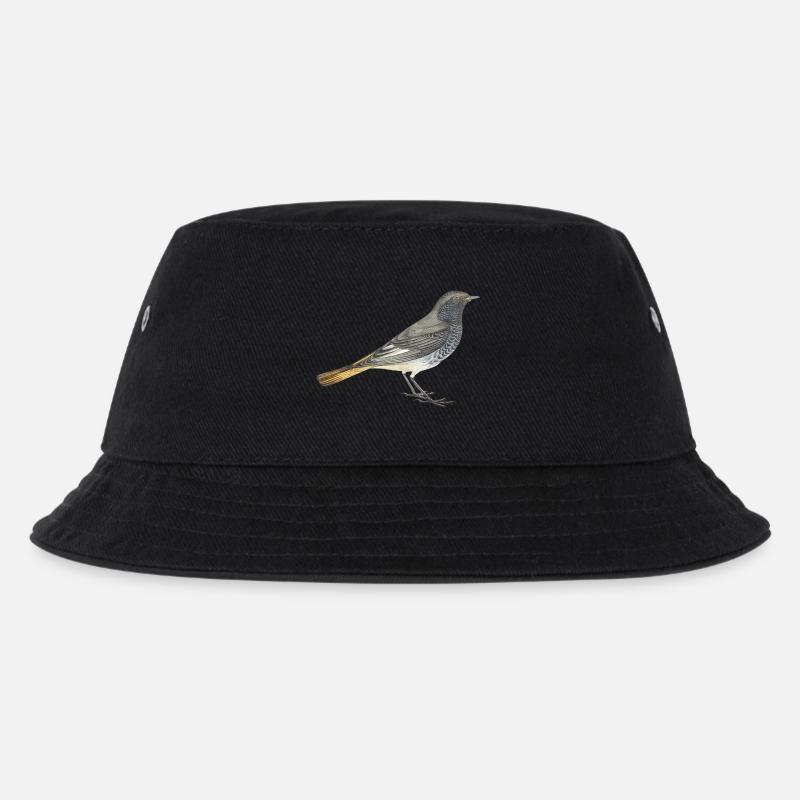 Hausrotschwanz - Kinder Bucket Hat - Schwarz
