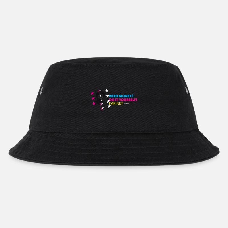 Farinet DIY Horizontal - Kids’ Bucket Hat - black