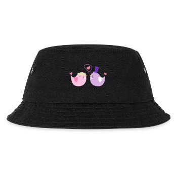 Oiseau coeur je vous aime Saint Valentin pour les couples - Bob Enfant - noir - Devant