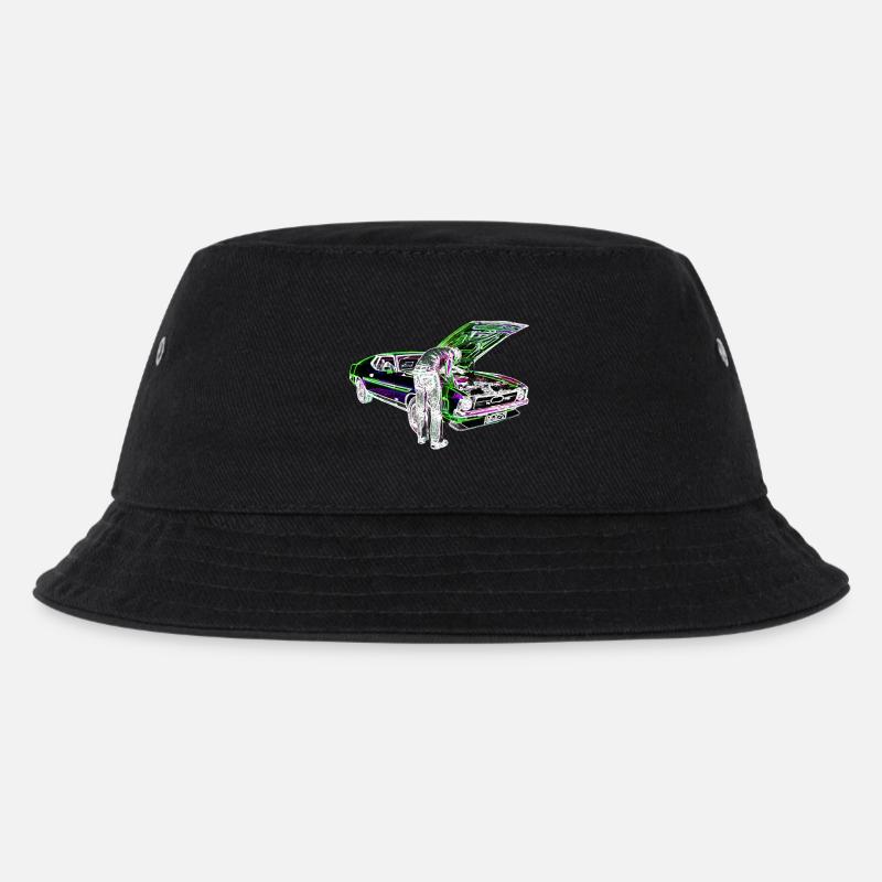 Schrauber Iinvert - Kinder Bucket Hat - Schwarz