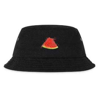 Melone - Wassermelone - Kinder Bucket Hat - Schwarz - Vorne