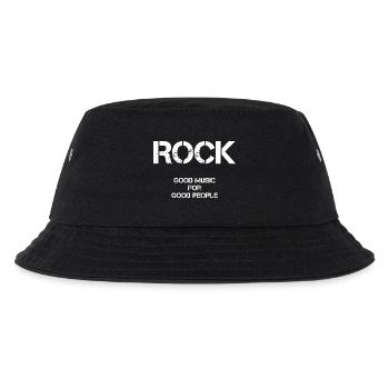 Rock is all you need - Kinder Bucket Hat - Schwarz - Vorne