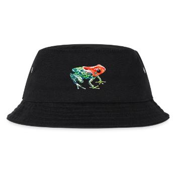Frog with a red head - Kids’ Bucket Hat - black - Front