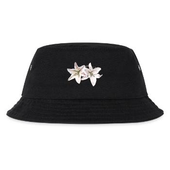 Lilien / Lilium / Lily - Kinder Bucket Hat - Schwarz - Vorne