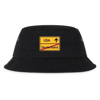 ortsschild_usa__f3 - Kinder Bucket Hat - Schwarz - Vorne