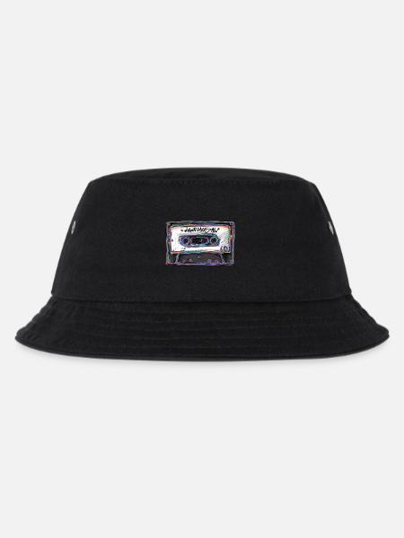 Kassette HipHop 90s - Kinder Bucket Hat - Schwarz