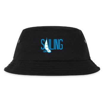 sailing hobby boot segeln schiff segelboot meer wa - Kinder Bucket Hat - Schwarz - Vorne