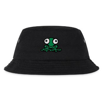 cartoon funny frog cute kawaii Fun comics - Kids’ Bucket Hat - black - Front