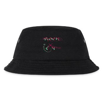Rock Star Neon - Kinder Bucket Hat - Schwarz - Vorne