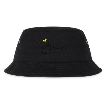 biene - Kinder Bucket Hat - Schwarz - Vorne