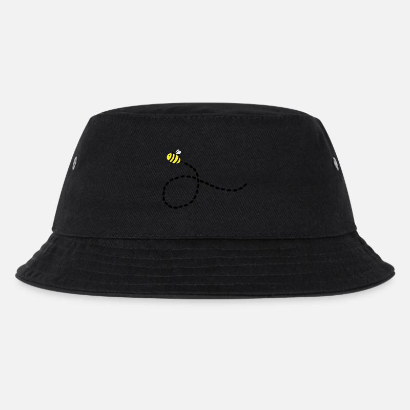 biene - Kinder Bucket Hat - Schwarz