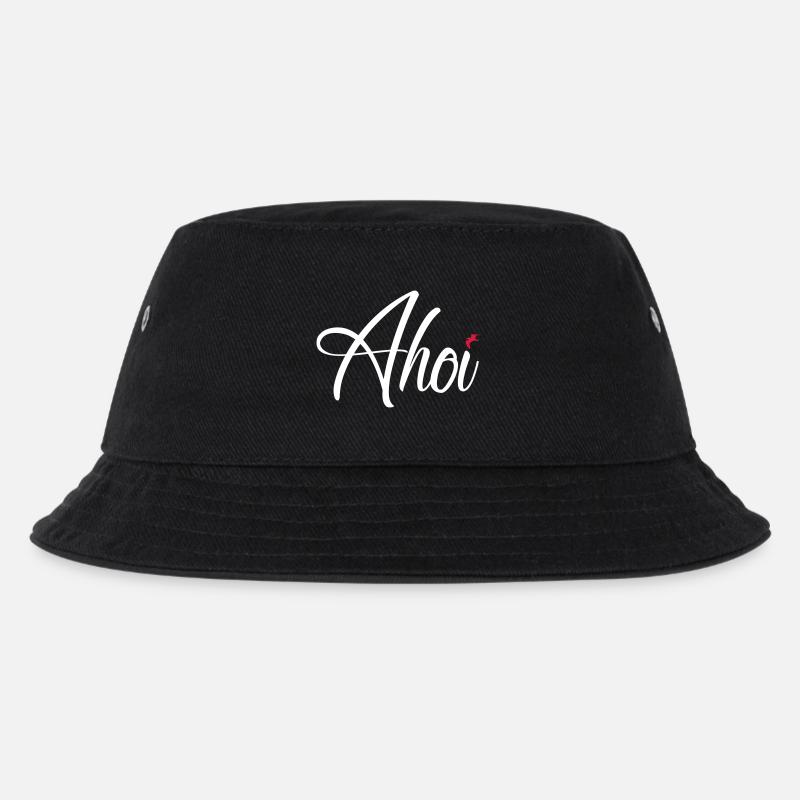 Ahoi - Kinder Bucket Hat - Schwarz