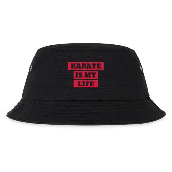 Karate / Karateka / Martial Arts / Fight - Kinder Bucket Hat - Schwarz - Vorne