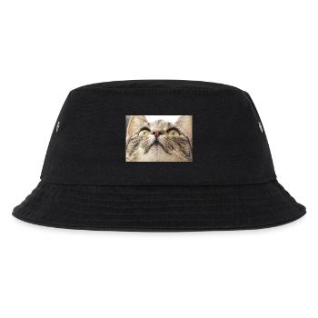 Katzengesicht von Minka - Kinder Bucket Hat - Schwarz - Vorne