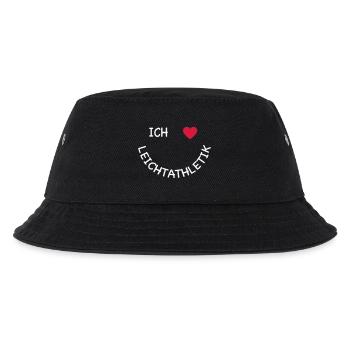 Leichtathletik - Kinder Bucket Hat - Schwarz - Vorne