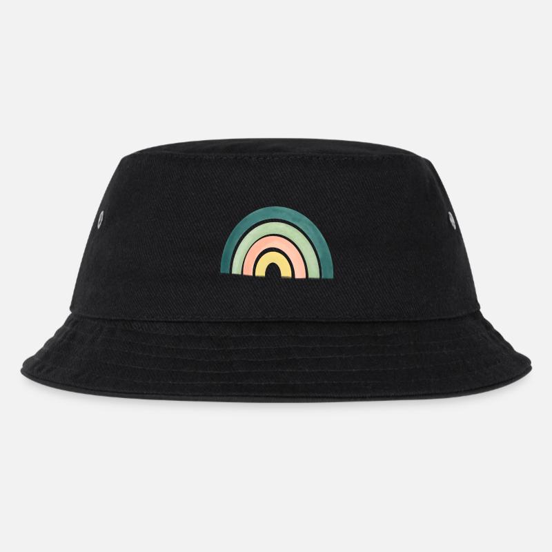 Rainbow - Kids’ Bucket Hat - black