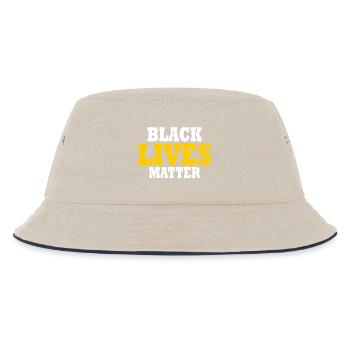 Black lives matter - Kids’ Bucket Hat - ecru/navy - Front