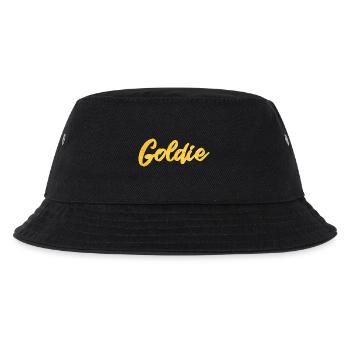Goldie Gold Goldene Kalligrafie - Kinder Bucket Hat - Schwarz - Vorne