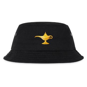 goldene orientalische Wunderlampe oder Öllampe - Kinder Bucket Hat - Schwarz - Vorne