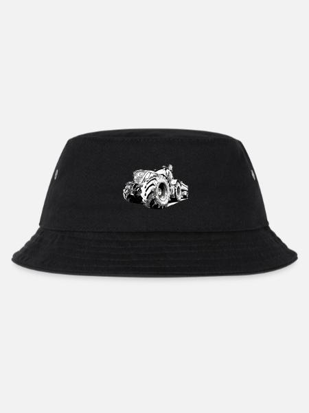 Traktor - Kinder Bucket Hat - Schwarz