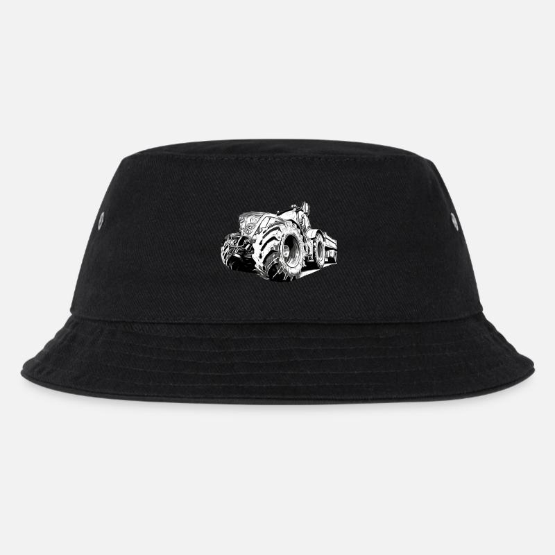 Tractor - Kids’ Bucket Hat - black