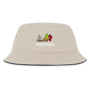 Dyslexic fruit flies dyslexia recorder - Kids’ Bucket Hat - ecru/navy - Front