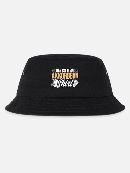 Akkordeon - Kinder Bucket Hat - Schwarz