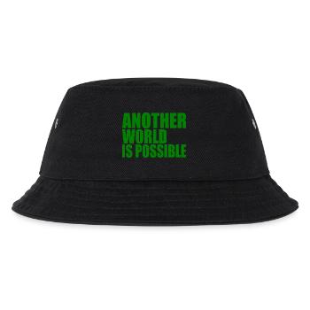 Another world is possible - Kinder Bucket Hat - Schwarz - Vorne