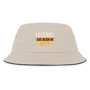 1977er Retro Gewinner Design - Kinder Bucket Hat - Natur/Navy - Vorne