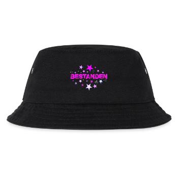 Bestanden Abschluss Prüfung Abi bestanden rosa - Kinder Bucket Hat - Schwarz - Vorne