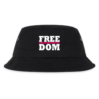 Freedom - Kinder Bucket Hat - Schwarz - Vorne